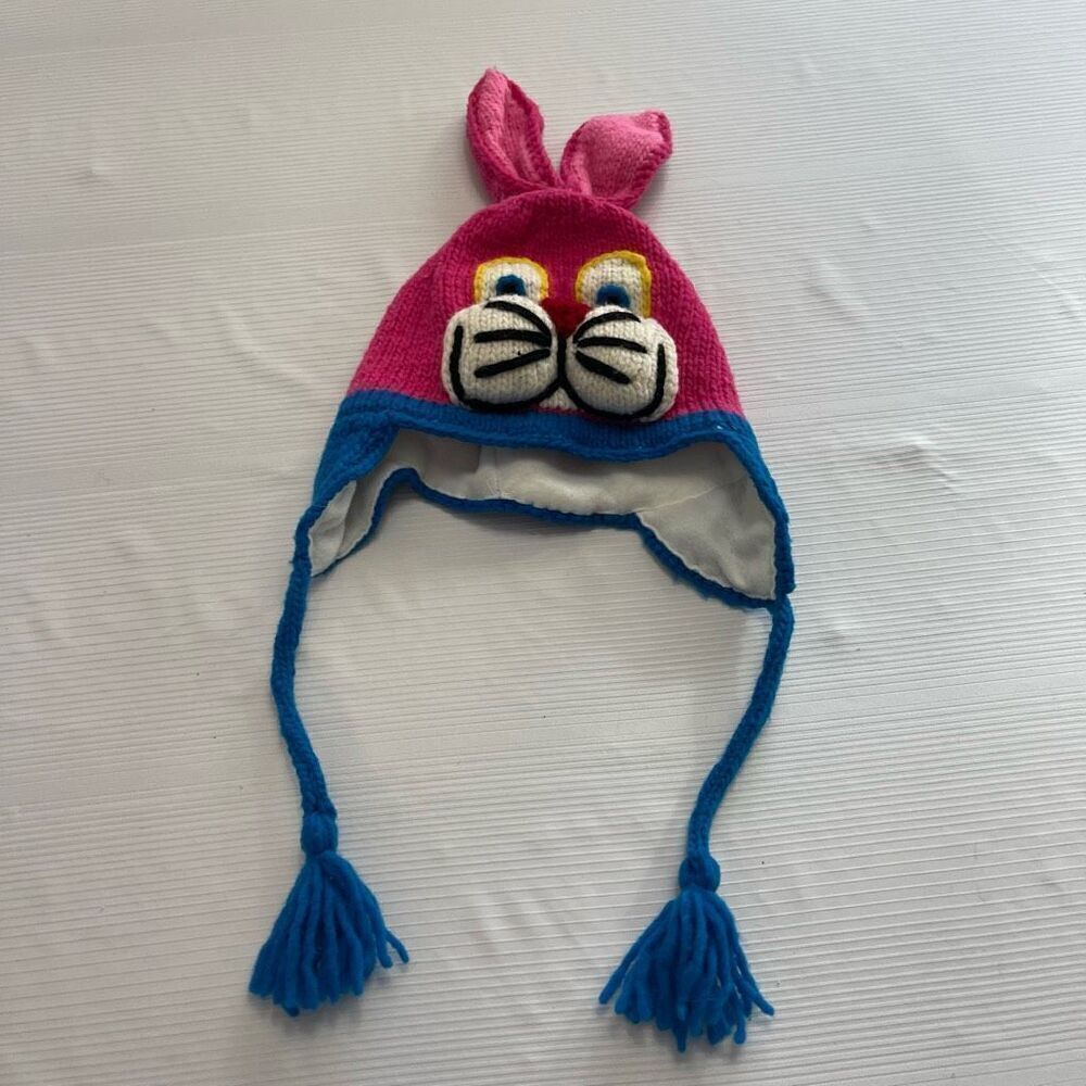 Vive Bien Children’s Child Wool Bunny Beanie Hat VTG Rare